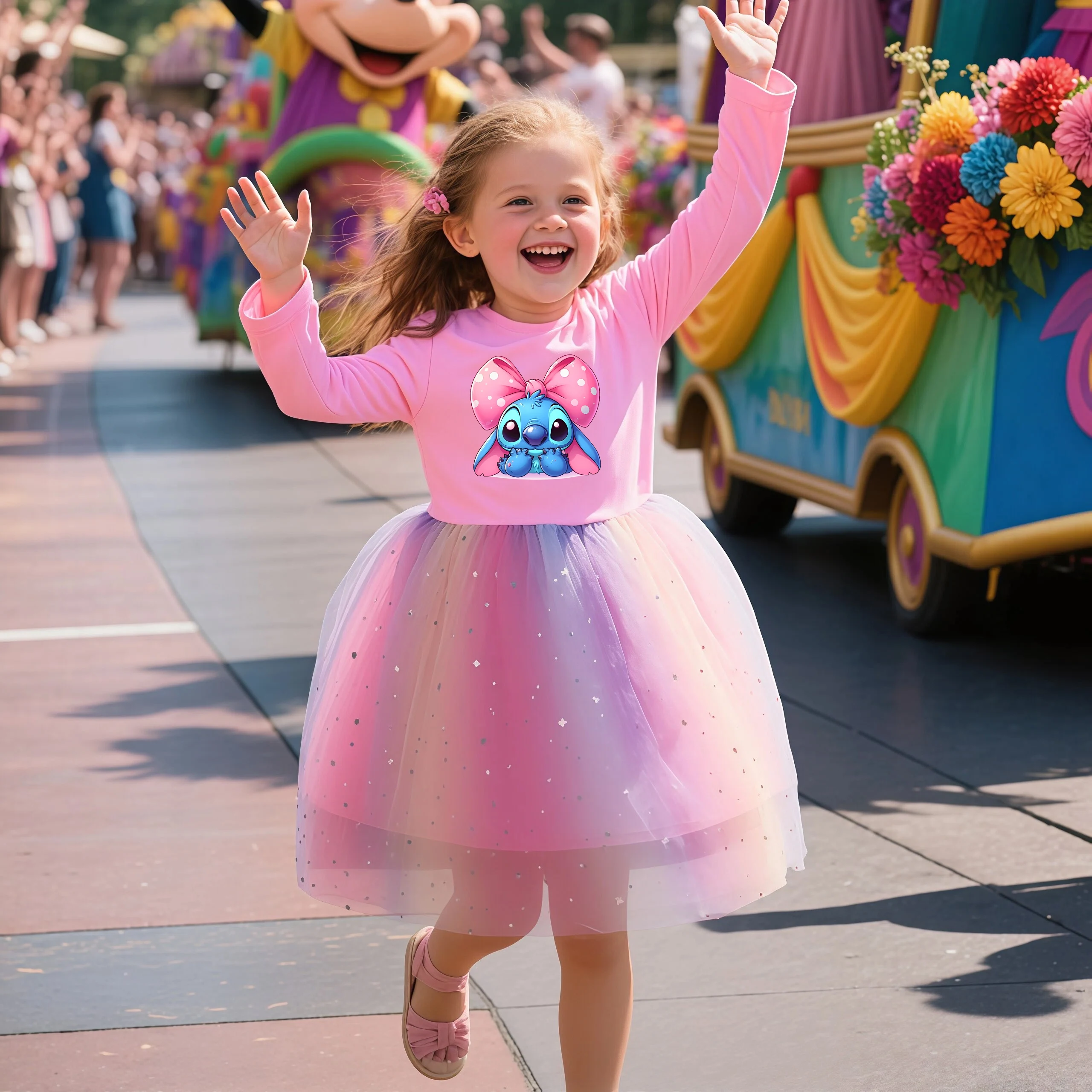 

Радужное платье принцессы с вышивкой для девочек, сетчатое платье с блестками для дня рождения, повседневные осенние платья с длинными рукавами для девочек, От 3 до 8 лет