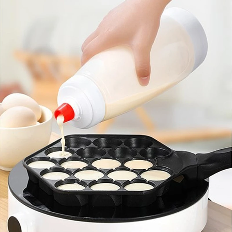 Hand-cranked Batter Mixing Bottle Muffin Dispenser Butter Measuring Dispenser