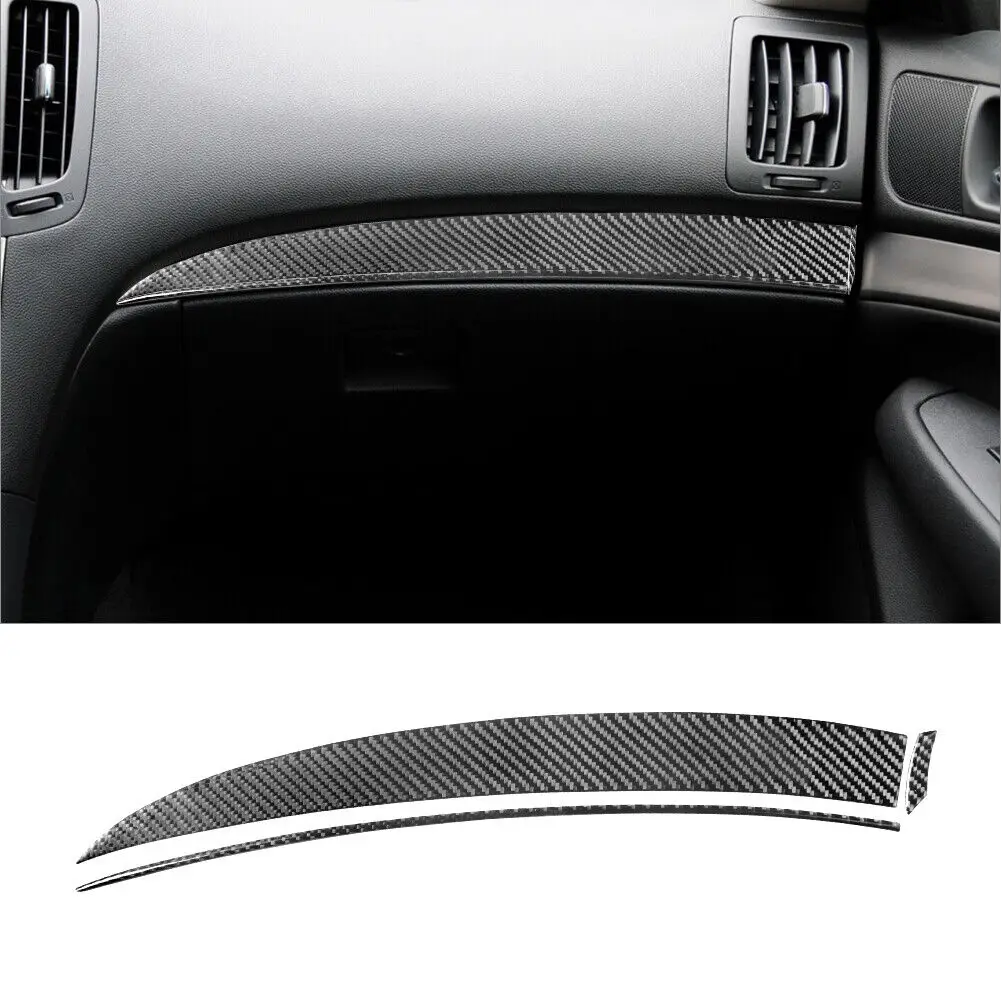 

3Pcs Auto Dashboard Decorative Sticker Strip For Infiniti G37 Sedan 2010-2013 High-Quality Carbon Fiber Interior Car Accessories