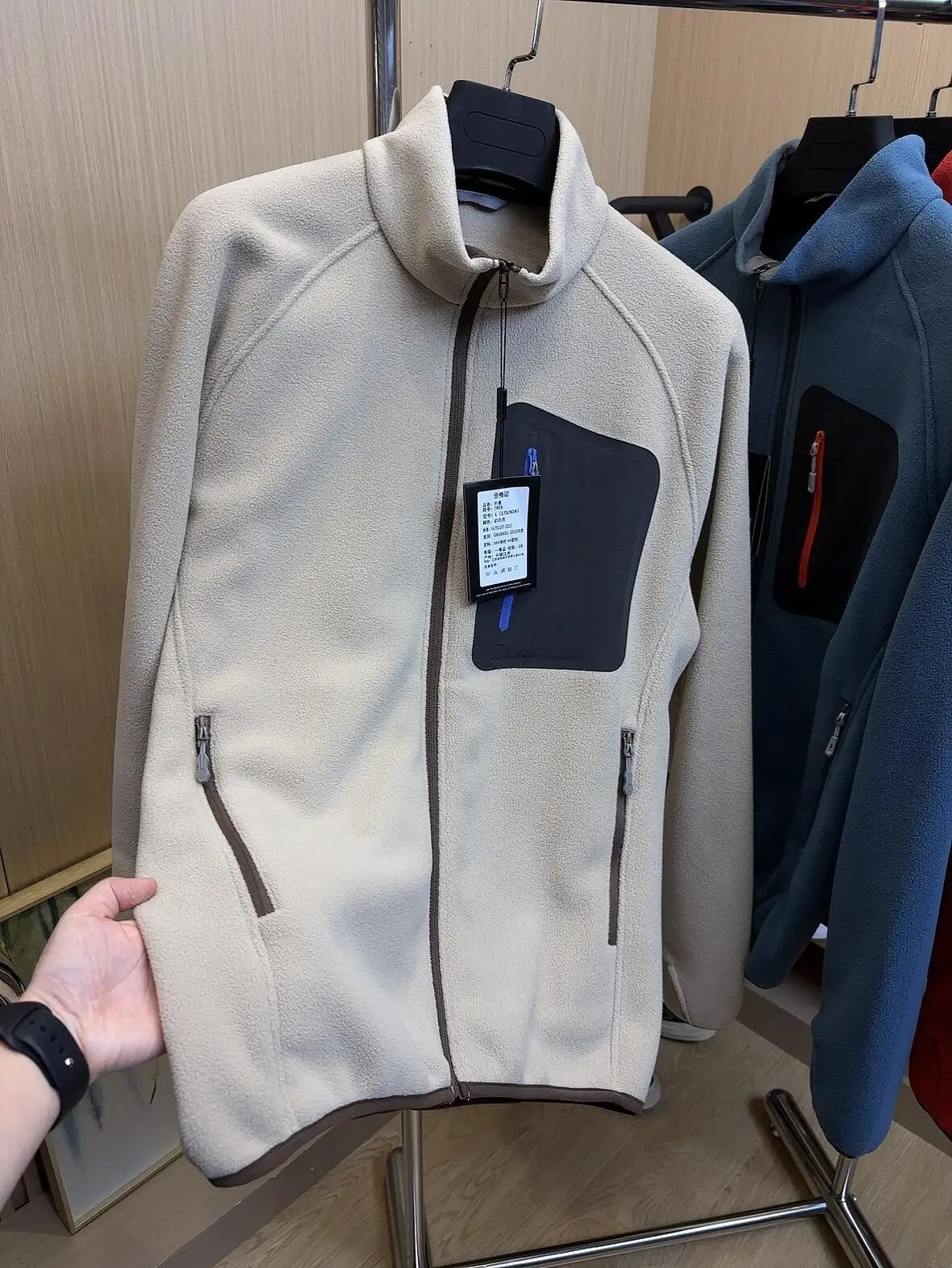 Thermojacke, Outdoor-Radsport-Freizeitjacke, Modische Innenschicht-Strickjacke, Dicke Doppelseitige Fleecejacke für Damen und Herren – Detail 27