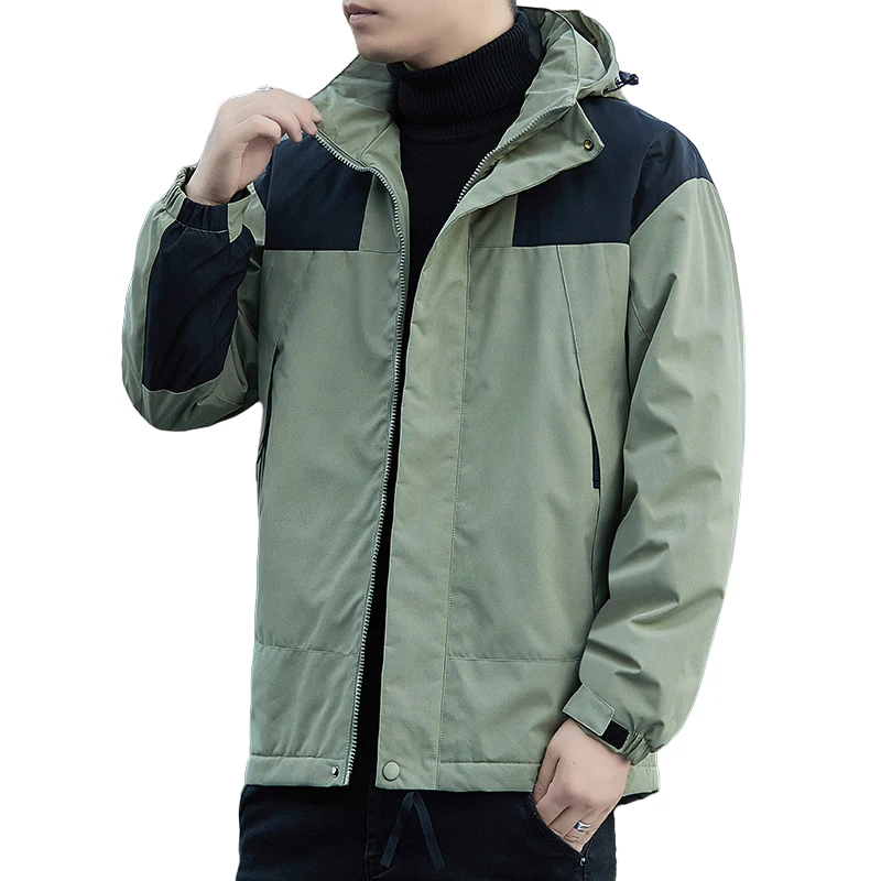 

Windproof Thickened Warm Men Clothing Mountaineering Roupas Masculinas Travel Hiking High Quality Outdoor Jacket Zipper Parkas