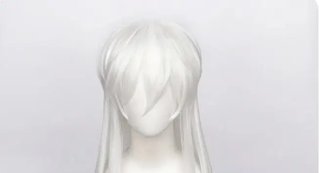 Cosplay Wigs 100cm Long White Styled Heat Resistant Synthetic Cosplay Costume Wig Hair + A Free Wig Cap