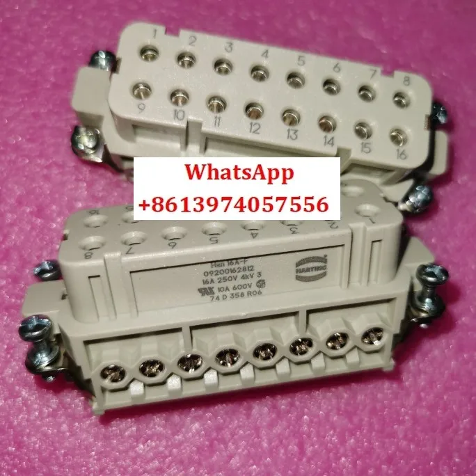 

Connector 09200162812 female core HAN-16A-F-s small 16 pin core German original stock