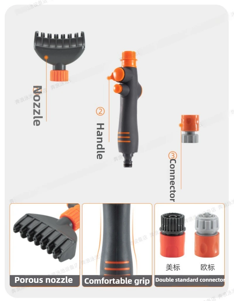 15 Hole Robot Pool Cleaner Pool Filter Cleaner Acrylic Pool Non-woven Paper Filter Cleaner Brush PP Material European  American