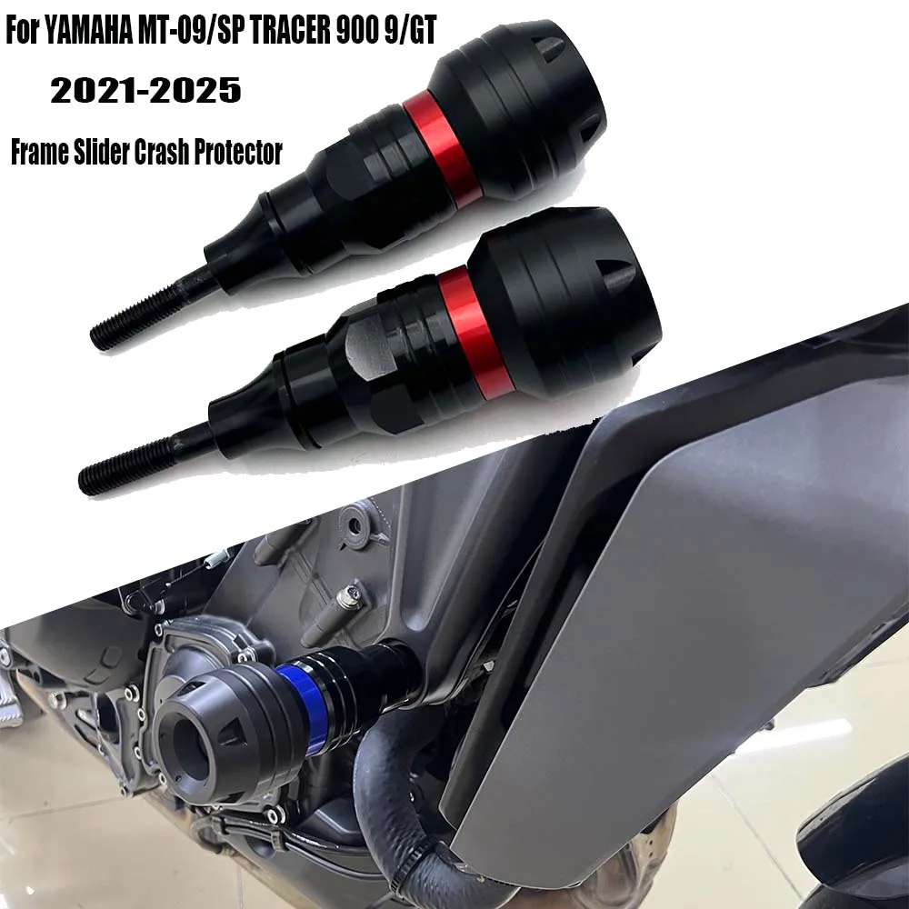 

Для YAMAHA MT-09/SP TRACER 900 9/GT 9GT мотоцикл защита от падения Crash Pad MT09 2021-2025 рама слайдер защита от столкновений