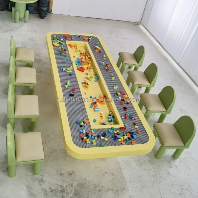 Modern Eco-Friendly Durable Wooden Children's Table Chair Set for School Home Office Living Room Use