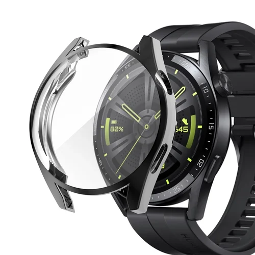 Imagen 2 del producto Funda protectora suave para Huawei Watch GT3, Protector de pantalla de 46mm y 42mm, carcasa chapada en silicona para Huawei Watch GT 3/4 41mm