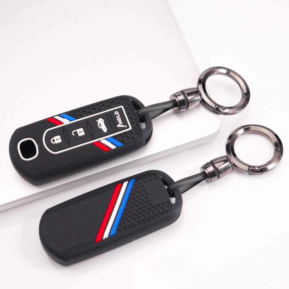 Key Fob Case With Chain For Mazda 3 Axela 6 Atenza CX3 CX5 CX8 CX9 CX30 CX50 CX60 MX5 MX30 Durable Scratch Resistant Non Slip