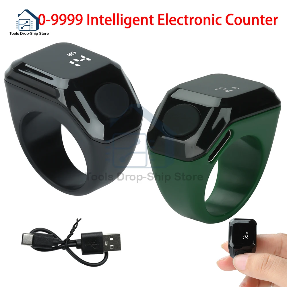 الذكية APP حلقة عداد المحمولة شاشة ديجيتال عداد بلوتوث العد حلقة الوقت تذكير يمكن ارتداؤها تسبيح Zikr الدائري Misbah #2