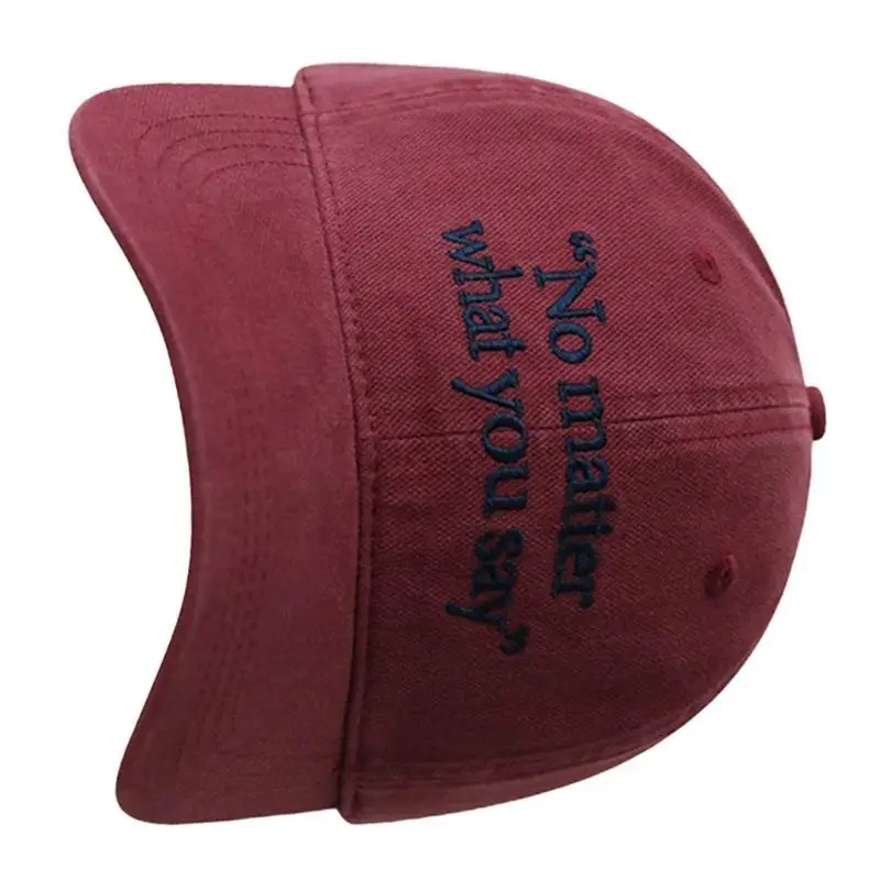 

39BD Woman Men Baseball Caps Embroidery Letter Hat Teenagers Outdoor Eye Catching Hat