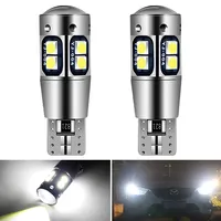 2x W5W T10 LED CANBUS No Error 5W5 12V 10W 950Lm Super Bright Car Interior Side Light 194 3030 SMD Auto Bulb White Amber Red