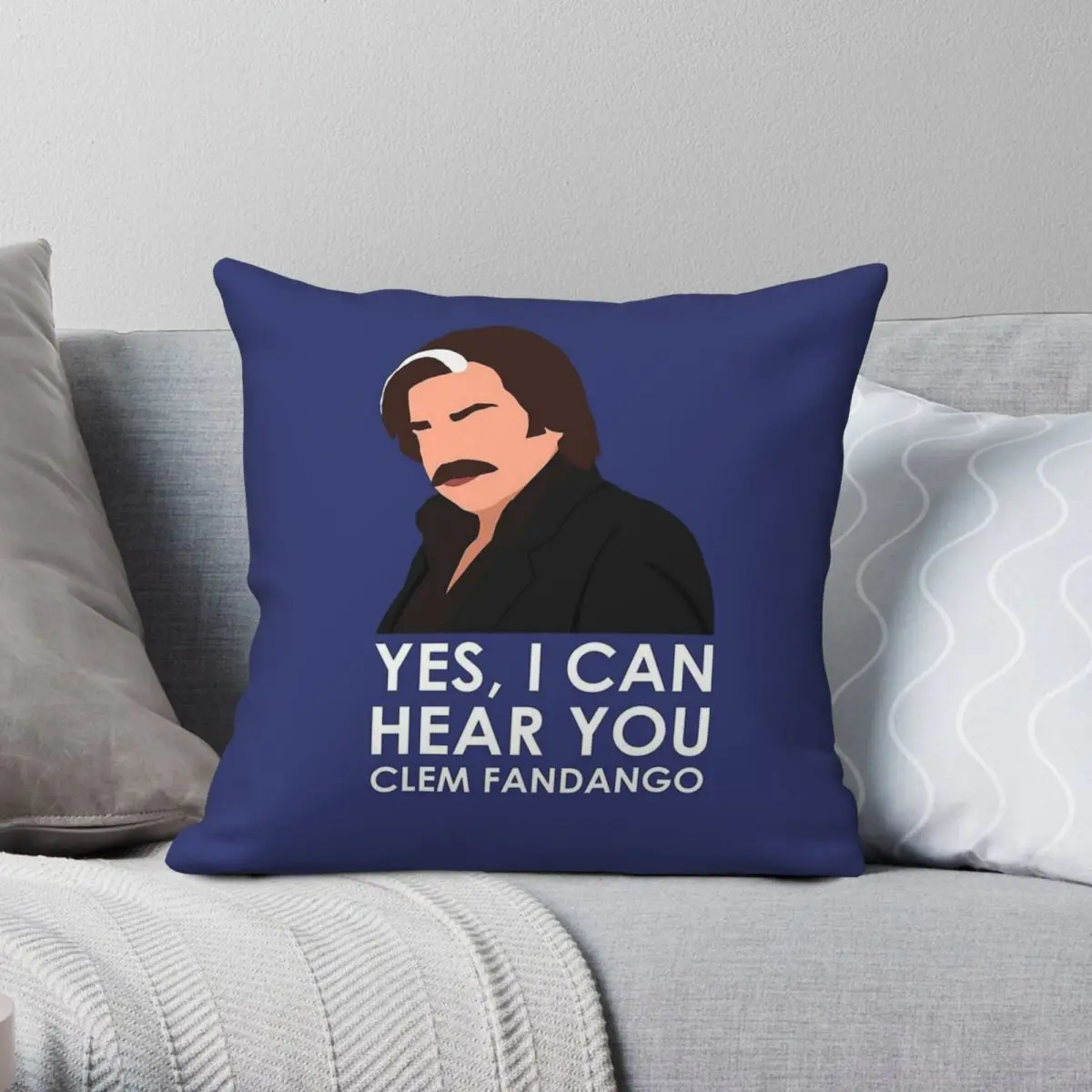 Toast Of London Clem Fandango Square Pillowcase Polyester Linen Velvet Pattern Zip Decorative Pillow Case Bed Cushion Cover