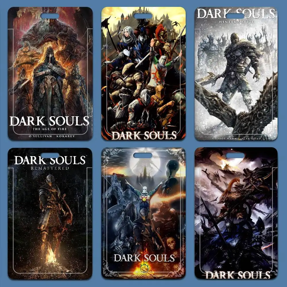 

Classic Game Dark Souls 1pc Credit Card Holders Bank Card Neck Strap Card Bus ID Holder Students Identity Badge With Lanyard