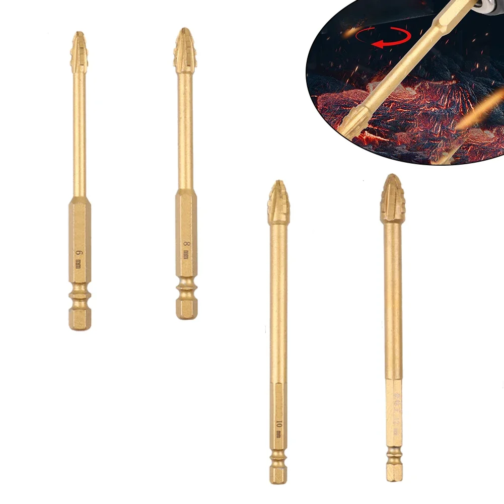 

Professional Cemented Carbide Glass & Tile Drill Bit Set (6/8/10/12mm) Precision Drilling For Marble China Mirrors Electric Hand