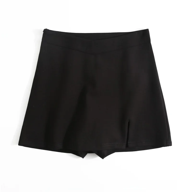 Street Sle High Waist ort f Skirt V-Ne Belly Button Exposure Se Pant Version  A-Line Skirt for Trendy Girls