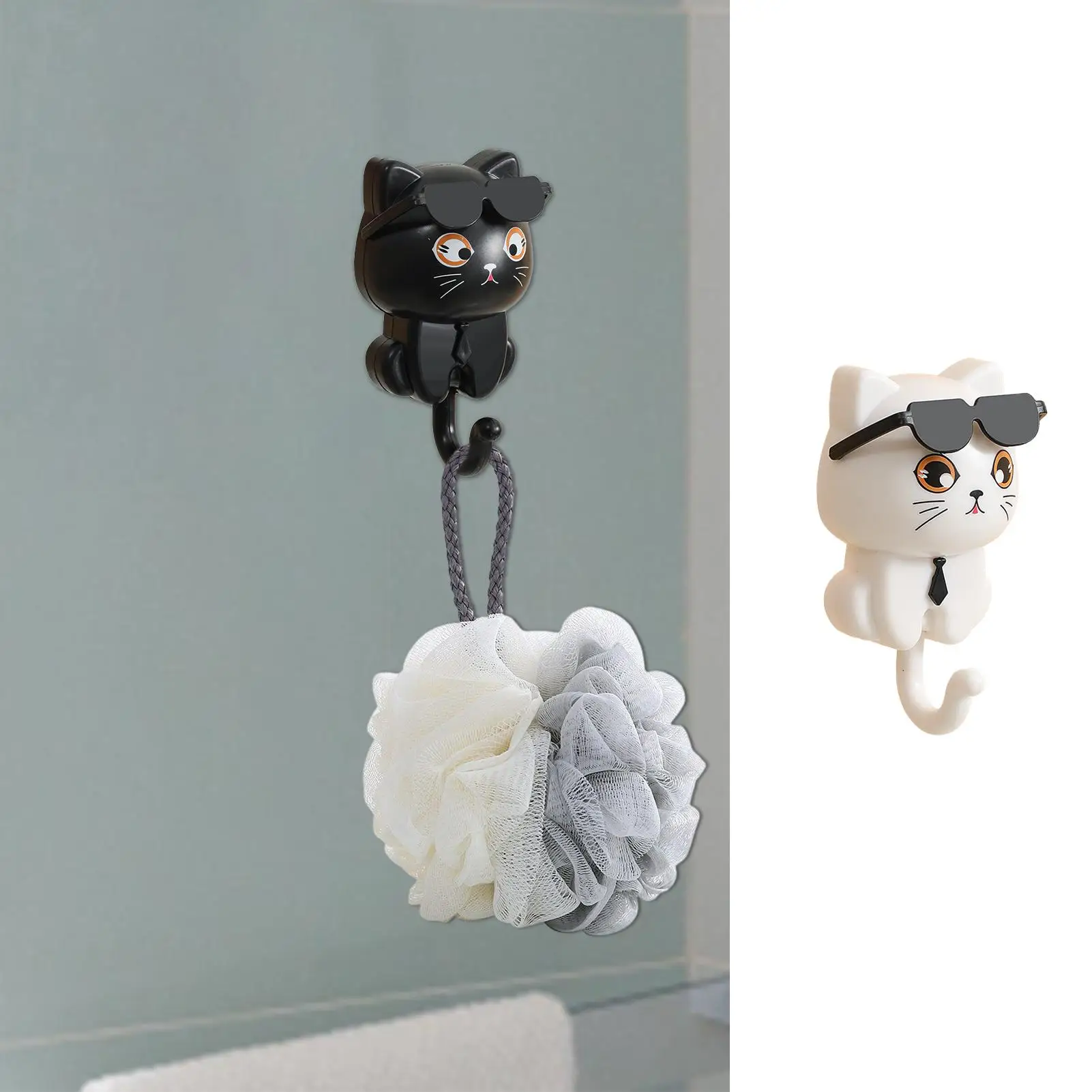 Adhesive Coat Hooks Strong Key Holder Creative Hook Unmarked strong adhesive hook creative gravity hook no punching required