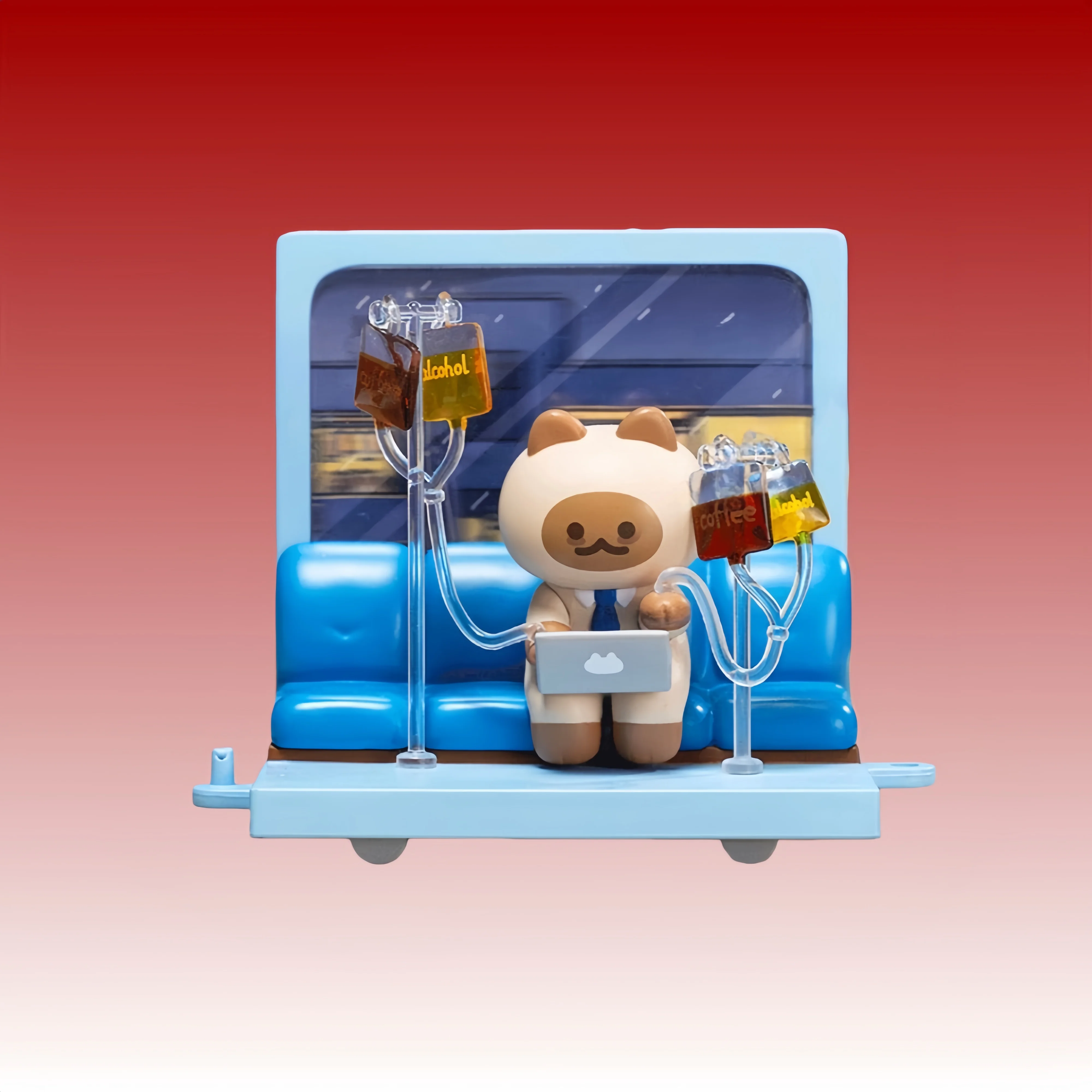 Doggy Cat Fantasy Train Series Blind Box Mystery Box Caixa Caja Dolls Gift Anime Action PVC Figure Toys