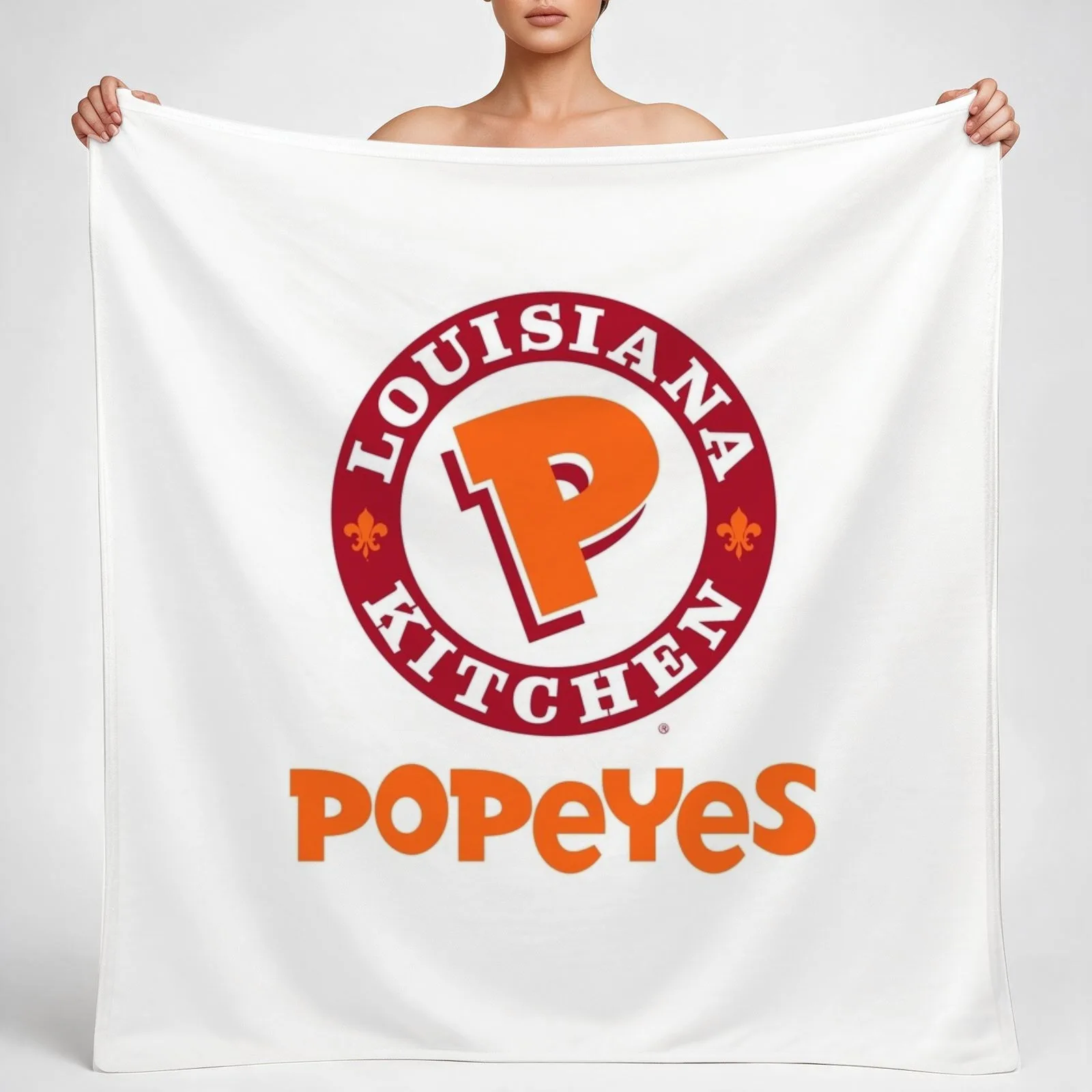 Popeyes Louisiana Kitchen (Popeyes) Throw Blanket couch cozy soft plush fuzzy picnic outdoor blanket