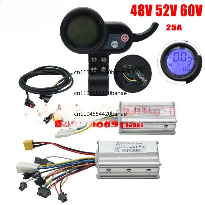 Electric scooter accessories 48V52V60V dual drive controller LCD code meter accelerator meter