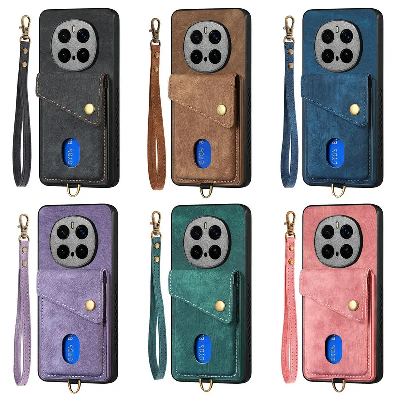 Magic7 6 Pro 5G – luksusowe etui do telefonu Huawei Honor Magic 8, 7, 6 Lite, skórzane etui z pierścieniem na tylną część obudowy, Honor 200, Smart 400, 600 Pro, etui z przegródką na karty. — zdjęcie produktu 6