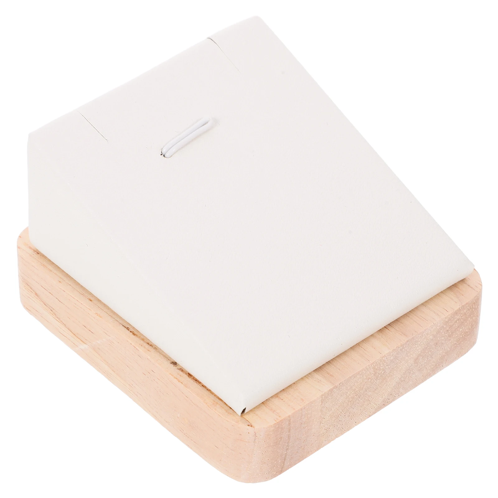 

Necklace Display Jewelry Holder Rack Organizer Solid Wood Base Compact Necklace Display Professional Storage Solution