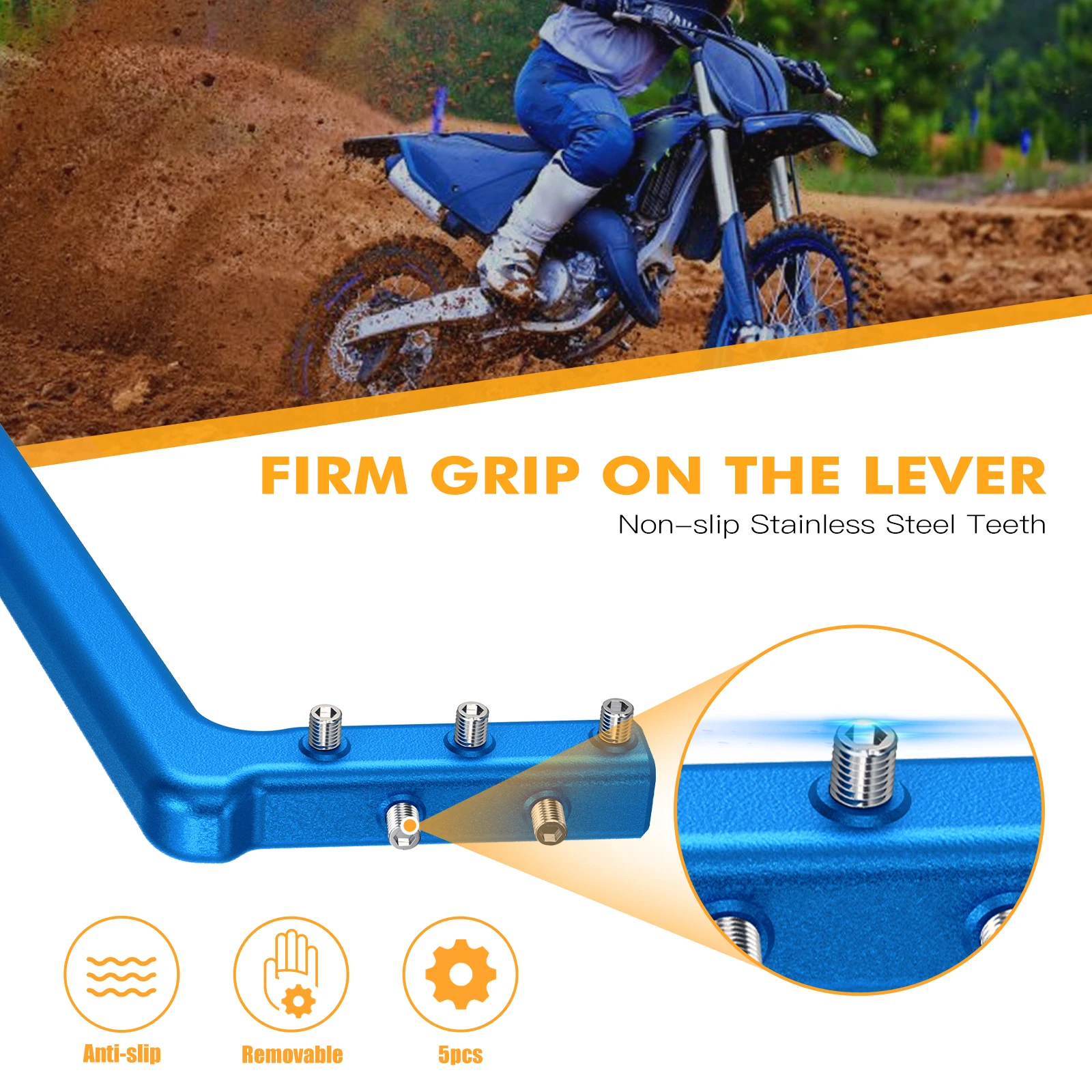 NICECNC لياماها YZ85 YZ 85 2002-2018 2017 2016 2015 2014 2013 دراجة نارية ركلة بداية كاتب رافعة دواسة الذراع 5PA-15620-01-00 #3