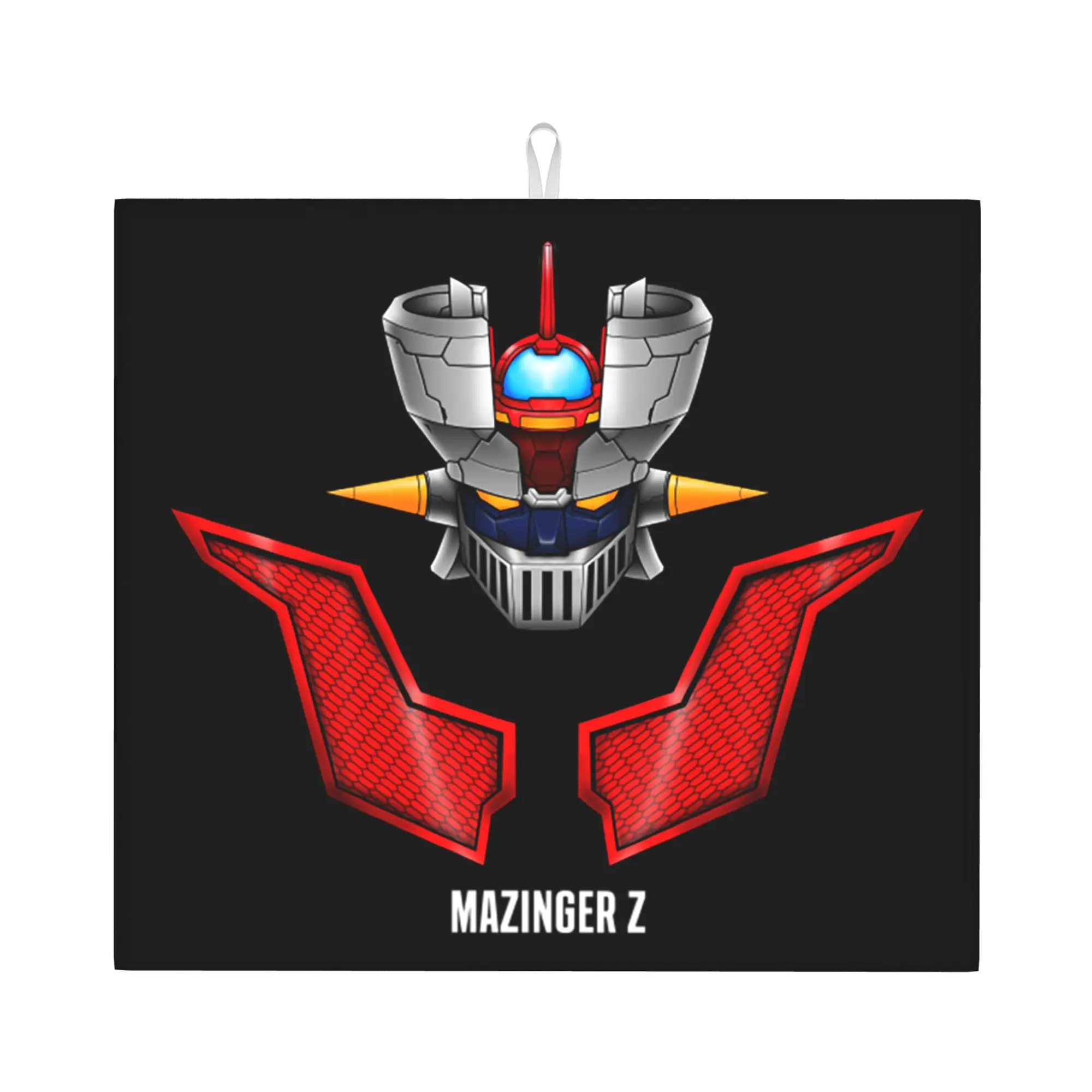 Drying Mat For Kitchen Ufo Robot Goldorak Grendizer Mazinger Z Barware Tableware Oil Proof Washable Kitchen Sink Drying Pad