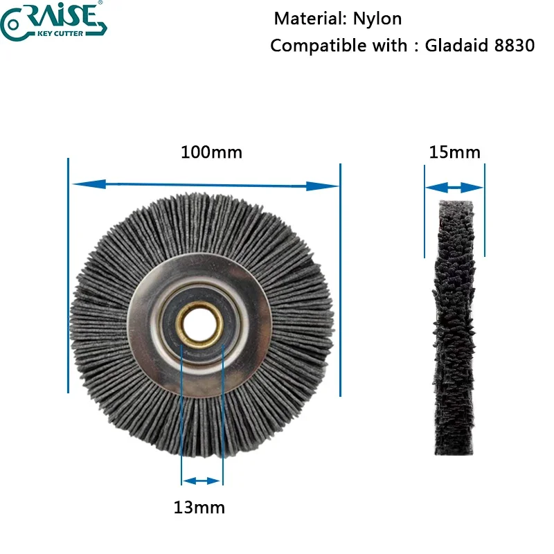 Gladaid Nylon Brush 8830 100x15x13 Key Machine Parts Replacement Locksmith Tools