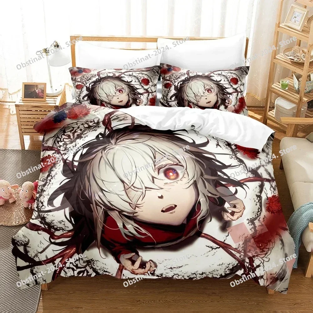 3d Cartoon Summer Time Rendering Bedding Set Printed single Comforter Quilt Bed Cover Pillow Case 3 Pieces Sets Kids Adult Size