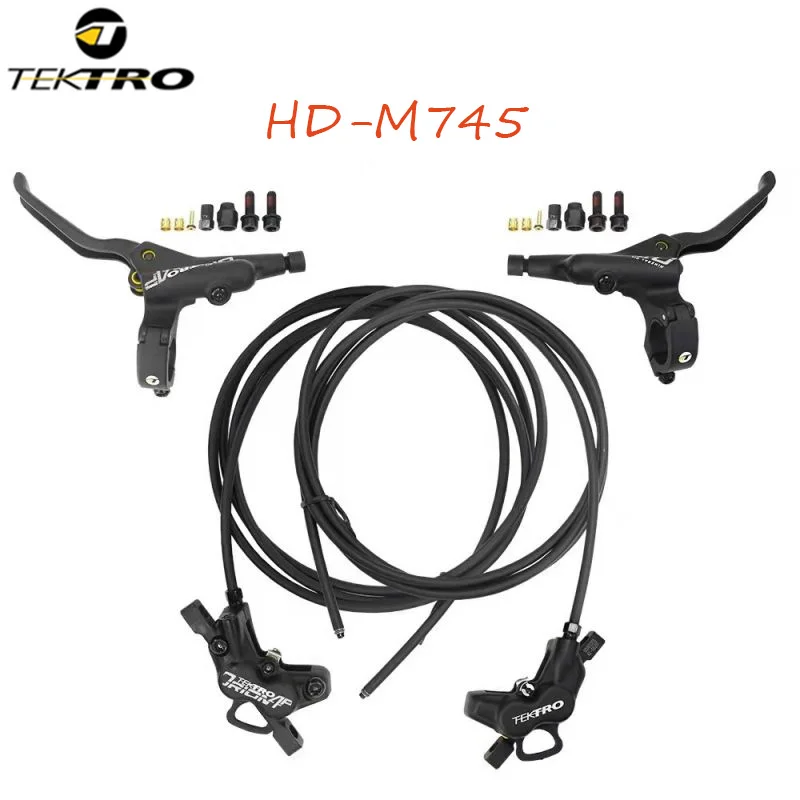 E-bike Hydraulic Disc Brake TEKTRO Good Performanbce Forged Aluminum Disc Brake HD-M745 For 1 Set Without Rotor