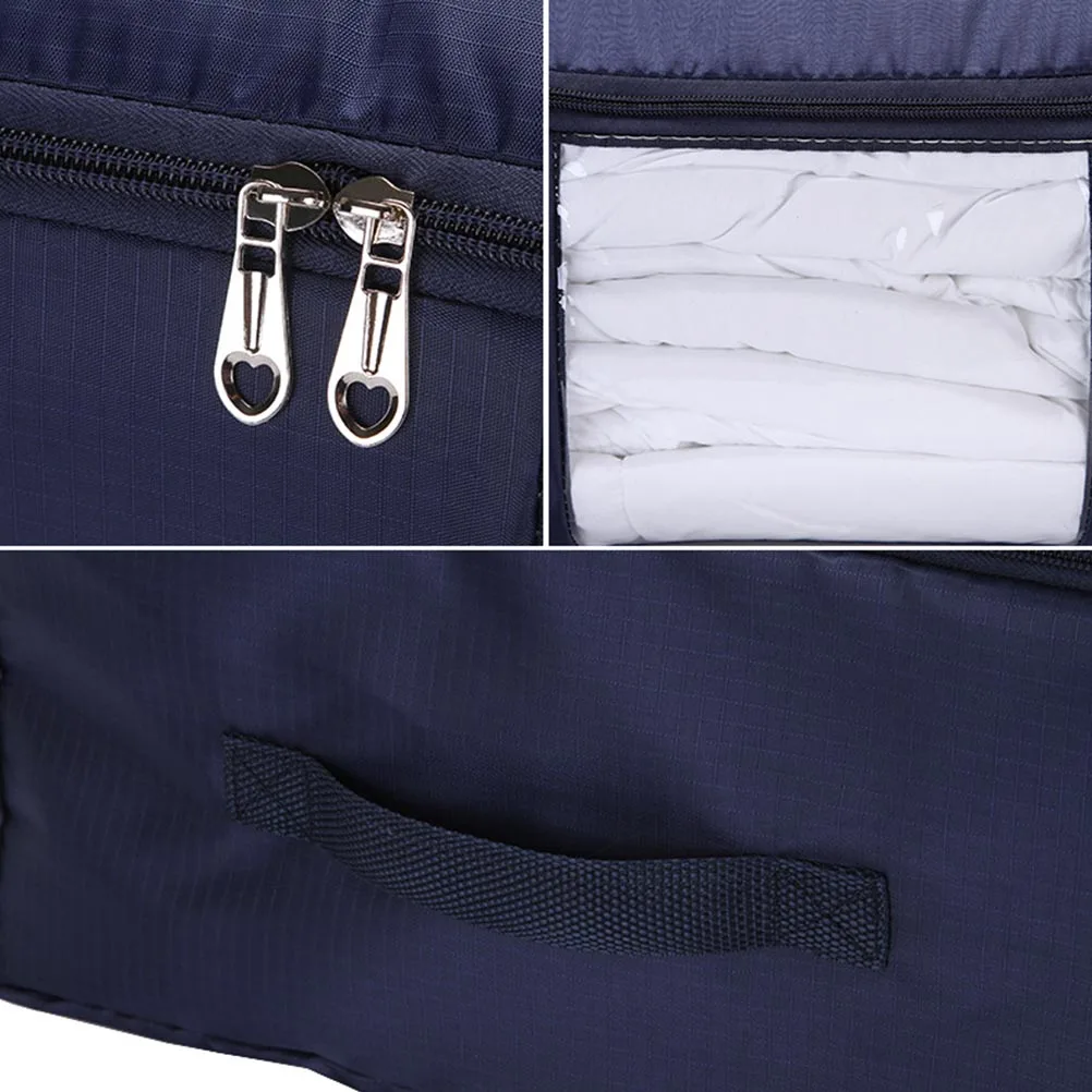 

Quilt Storage Bag Large Capacity Washable Cloth Bags for Clothes Bedding Zipper Foldable Heavy Duty Keeps Tidy
