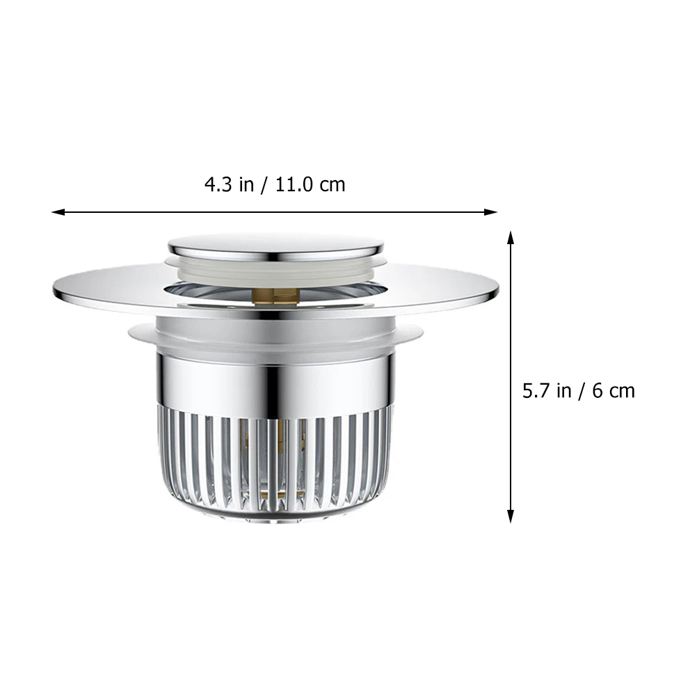 

Universal Bathtub Drain Plug Thickened Brass Anti Blocking Basket Sink Stopper Basin Strainer Copper Drain Washbasin Tub