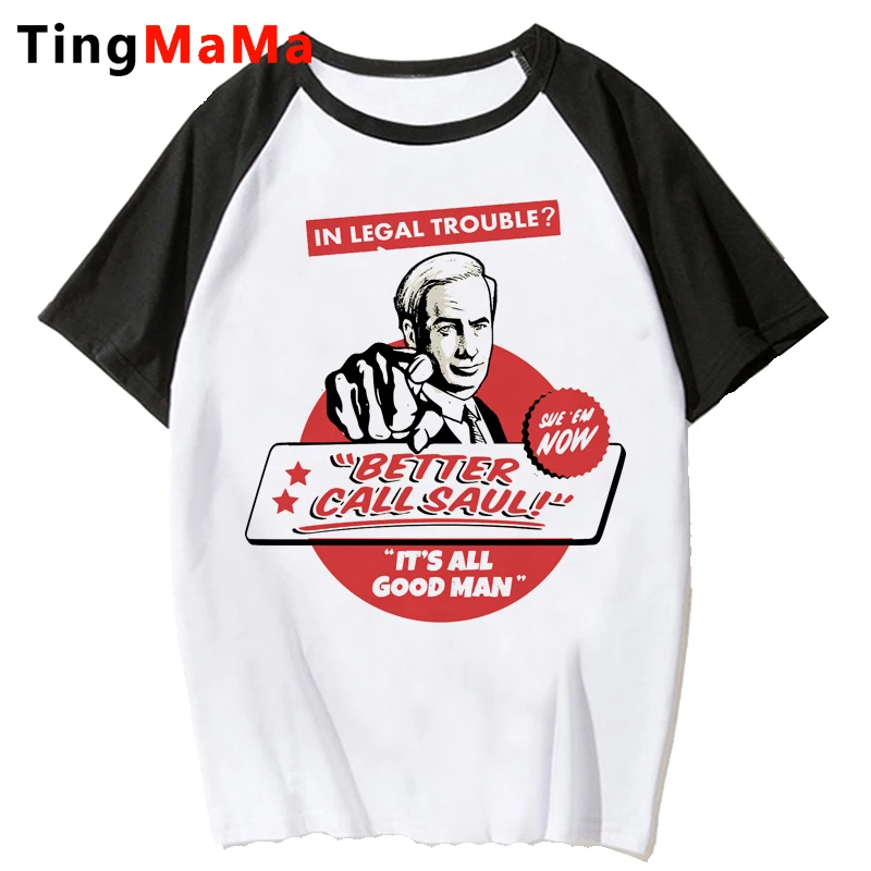 

Better Call Saul clothes female y2k clothes harajuku streetwear white tshirt harajuku white t shirt