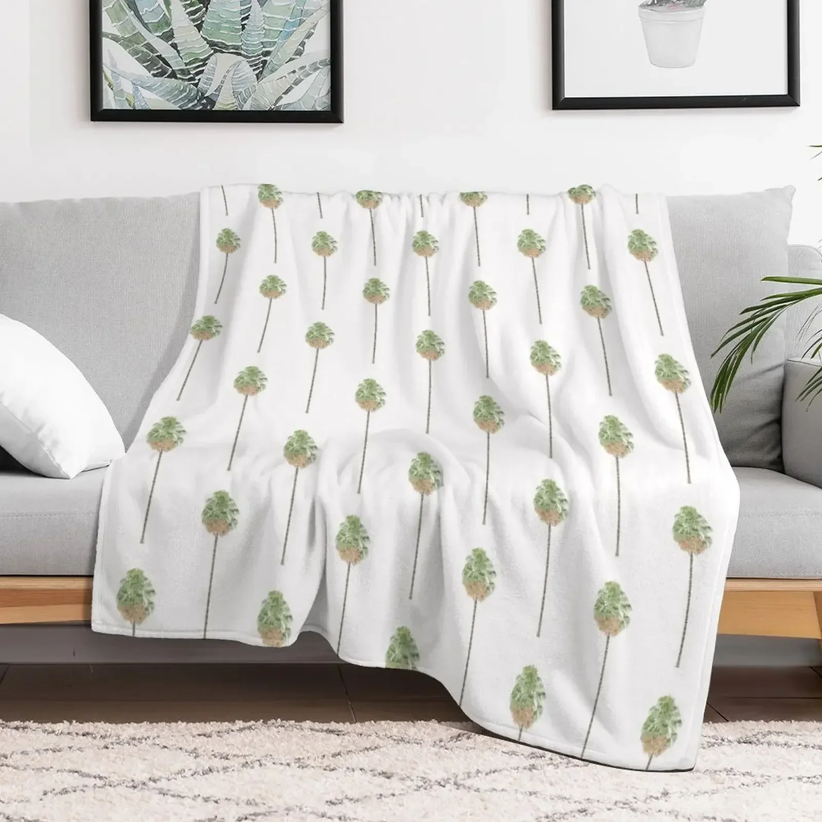 Australian Cabbage tree palm Throw Blanket Thermals For Travel Blankets For Baby Blankets