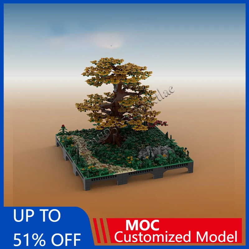 

2660 шт. MOC City Street Views, модульная диорама из кленового дерева, строительный блок, сделай сам, образовательная сборка, детская игрушка, Рождественский подарок