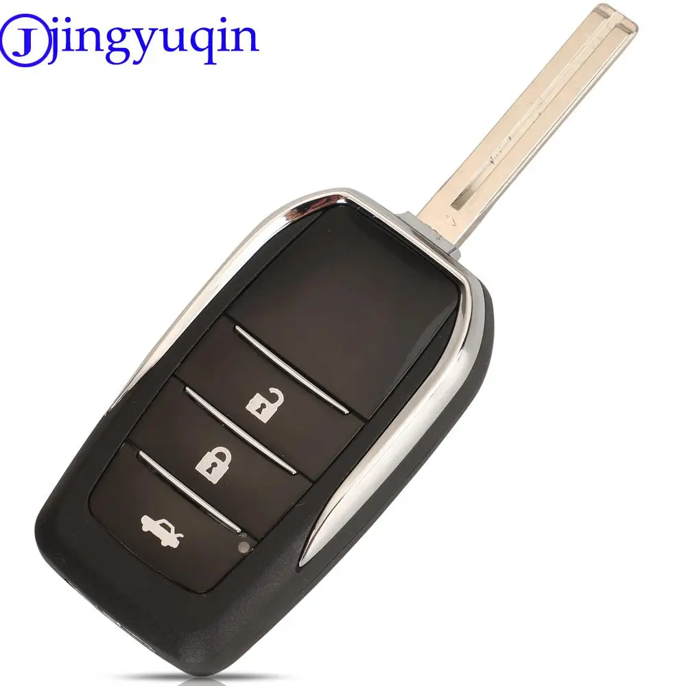 Jingyuqin carcasa remota para llave de coche, carcasa para Toyota Yaris Carina Corolla Avensis para Lexus ES RX LS GS IS200 RX300 ES300 LS400 GX460