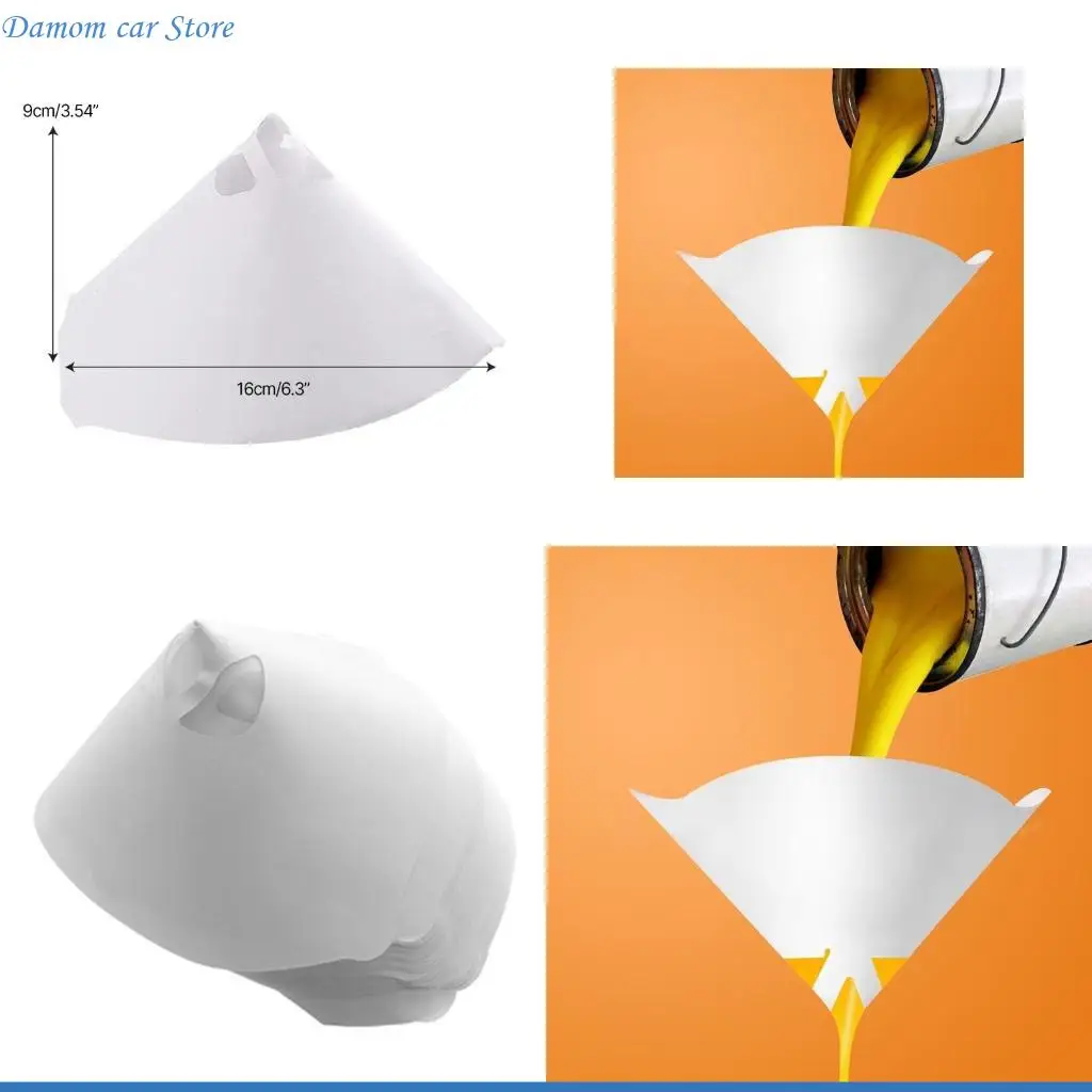 

A2UC 50x Mesh Conical Nylon Micron Paper Paint Strainer Filter Purifying StrainingCup
