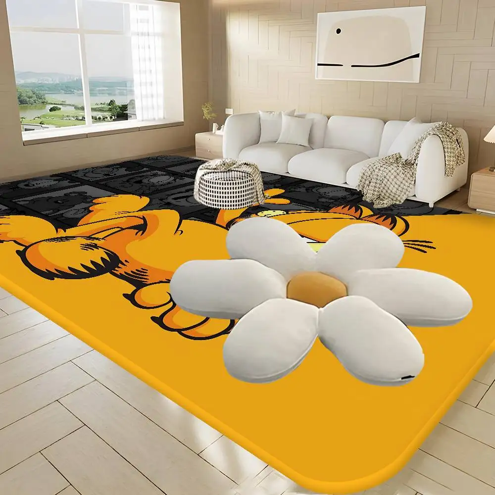 Cartoon Cute Cat G-Garfield Bathroom Mat Anti-slip Absorb Water Long Strip Cushion Bedroon Mat Welcome Doormat