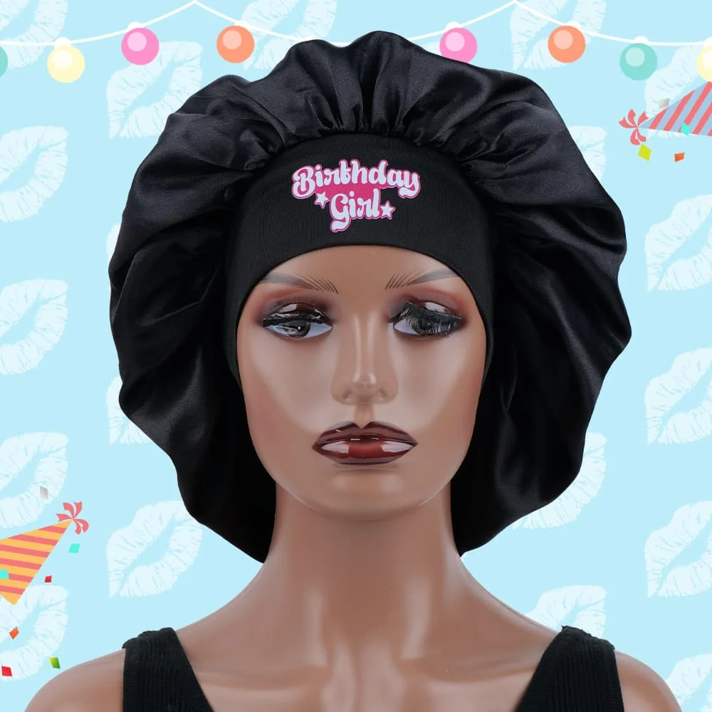 Ladies Soft Sleep Cap Satin Sleep Hat Comfortable Night Cap Unisex Fashionable Design