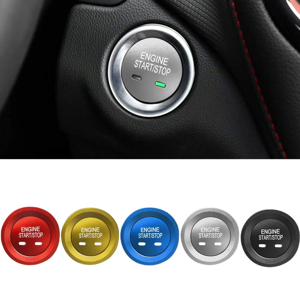 Car Start Stop Button Ring Cover Trim Sticker For Chevrolet Holden Equinox Cruze Malibu Trax Impala Traverse Tahoe Suburban