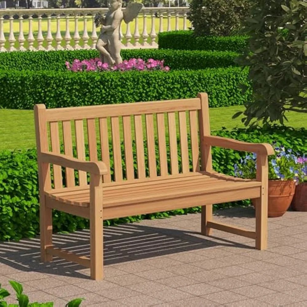 Outdoor Teak Bench,… - image