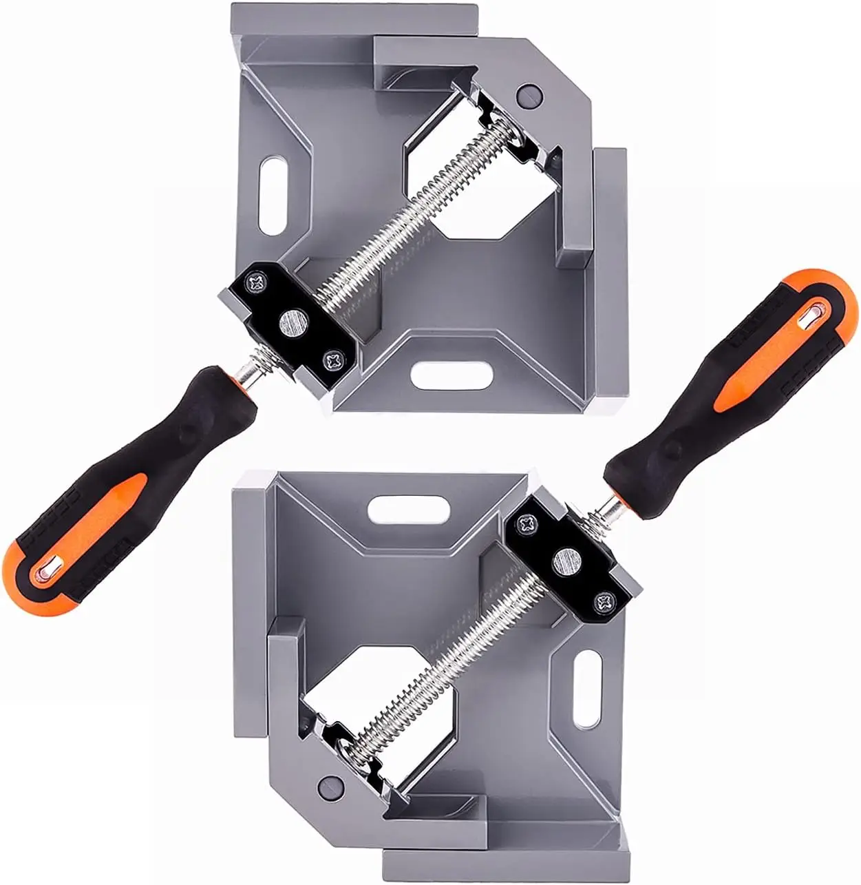 Right Angle Clamp 90 Degree Wood Clamps For Woodworking, With Adjustable Swing Jaw Aluminum Alloy Frame Clamps