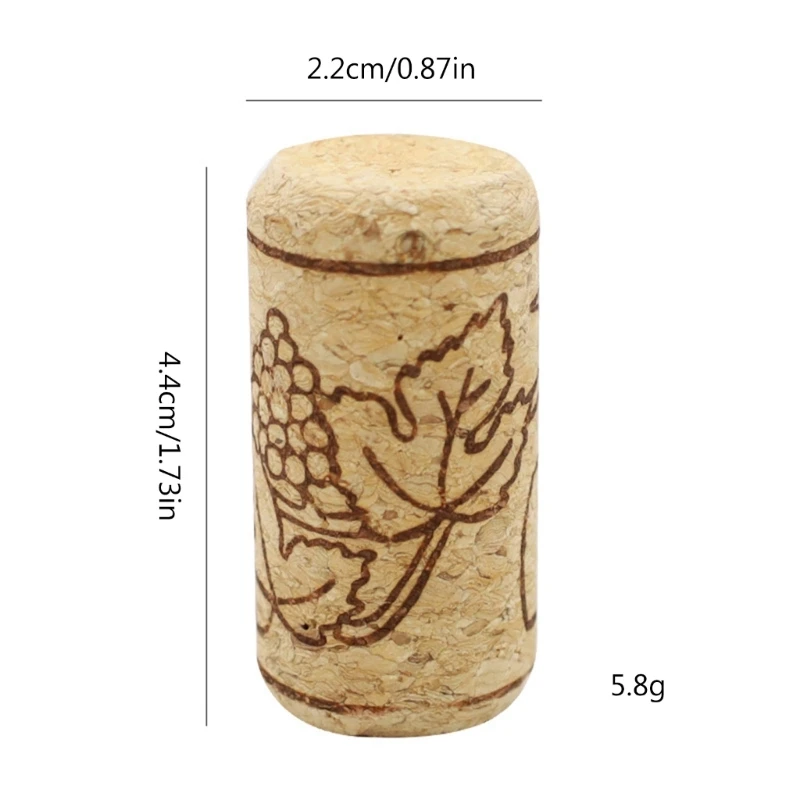 50Pieces/set Natural Straight Corks Stoppers Leakproof Replacement Stoppers for Beer Bottles Decorative Crafts Corks