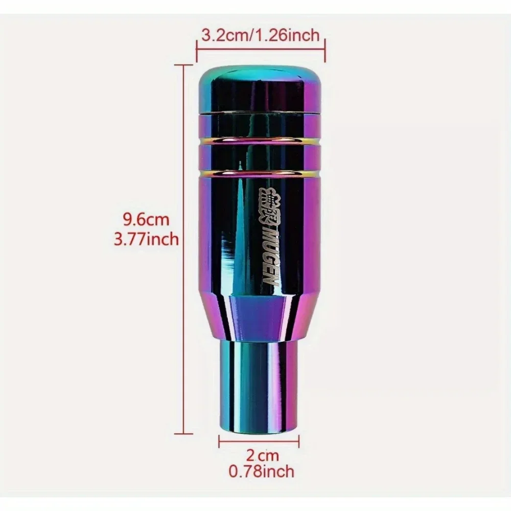 MUGEN Aluminum Neo Chrom Automatic Gear Stick Shift Knob Lever Shifter Universal