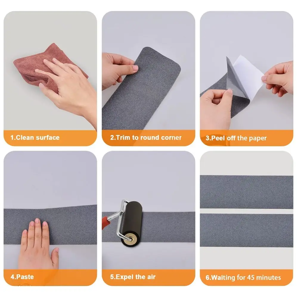 

5m/roll New Matte Non Slip Tape Waterproof Self-adhesive Floor Anti Slip Sticker PVC Carpet Tape for Stair Step Treads
