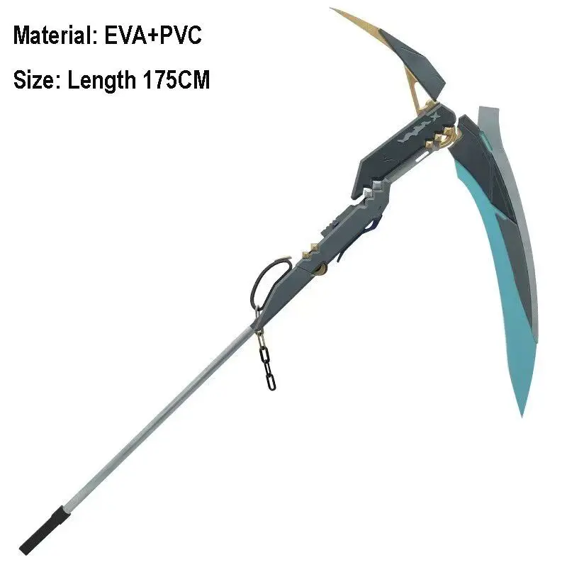 Długość 175CM Hugo Vlad Sickle Weapons Game Zenless Zone Zero Cosplay Props Halloween Christmas Party Costume Accessories