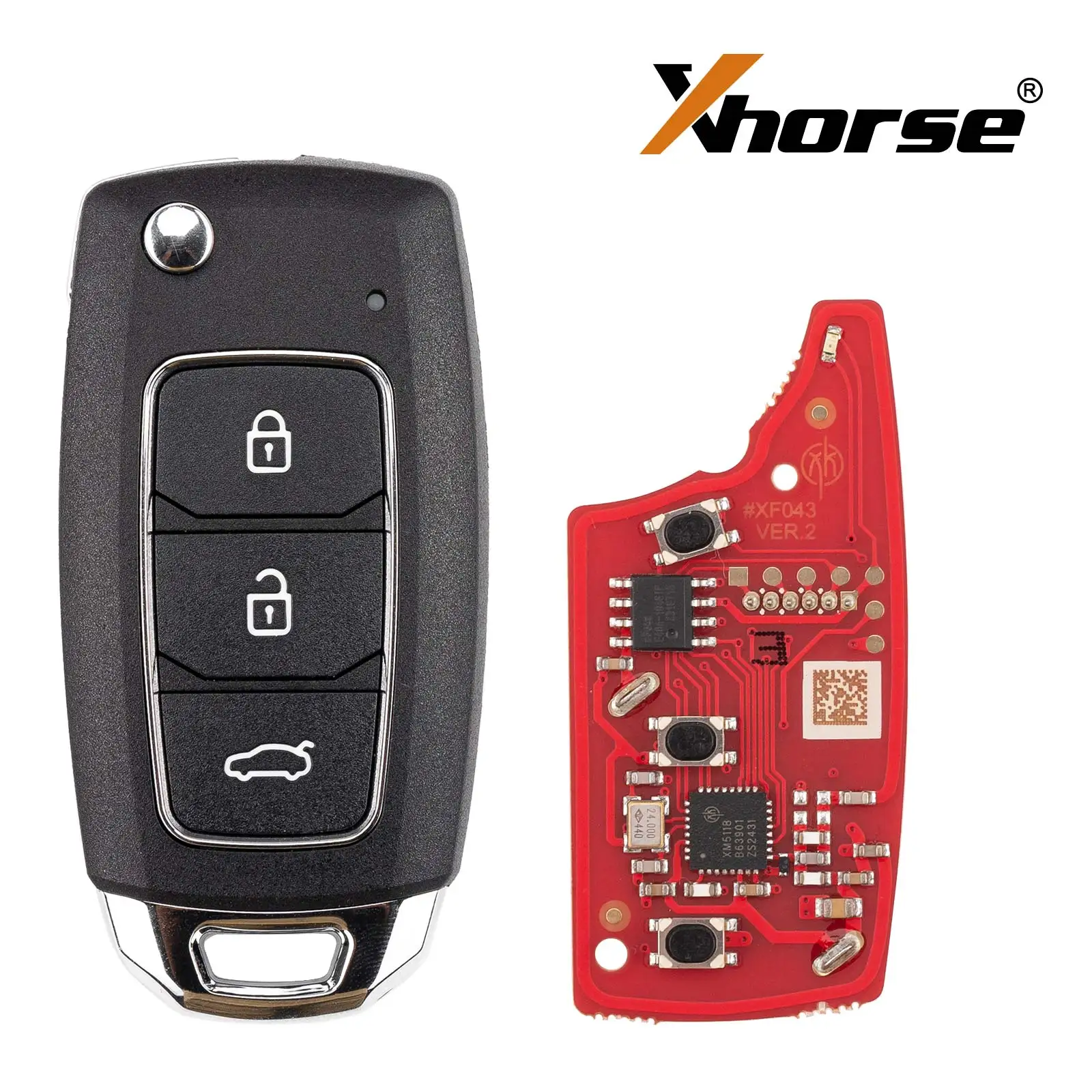 Xhorse XK سلك مفتاح بعيد XKB501EN XKLKS0EN XKKF21EN XKHY25EN XKDS20EN XKKF02EN XKFO01EN XKTO01EN XKB528EN لـ VVDI2