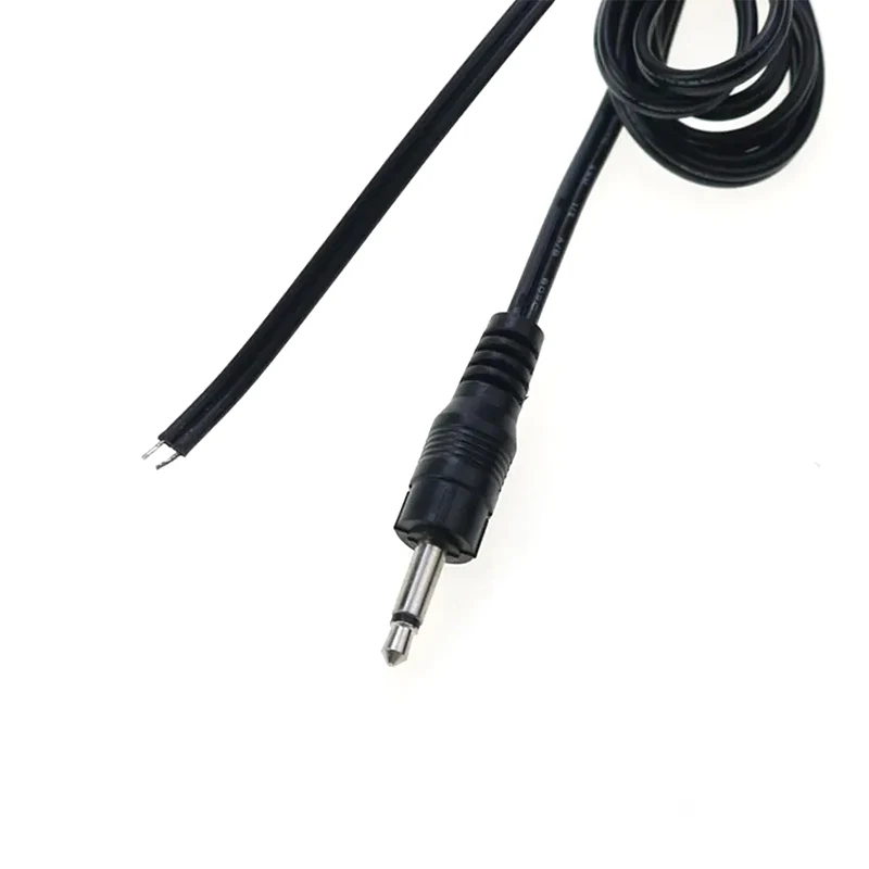 

5/10pcs 3.5mm Mono Stereo Headset male Plug with cable 2 pole 3.5 mm Audio Jack Adapter AUX connection cable DIY