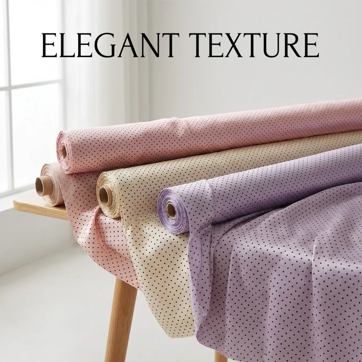 Thin Lovely Polka Dot Cotton Patchwork Fabrics By the Yard, Cheap Fabrics to the Meter Offer,for Needlework,Dolls,Craft Material