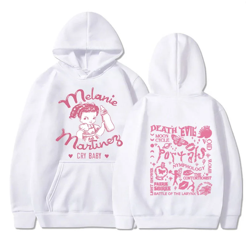 Melanie Martinez Cry Baby Hoodie for Men Vintage Hoodies Streetwear Y2k Pullovers Graphic Sweatshirts Fleece Streetwear Clothes